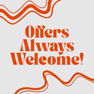 We ❤️ offers!!!  We accept most reasonable offers and respond to all!
